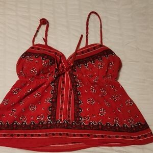 No Boundaries Scarlet Bohemian Camisole